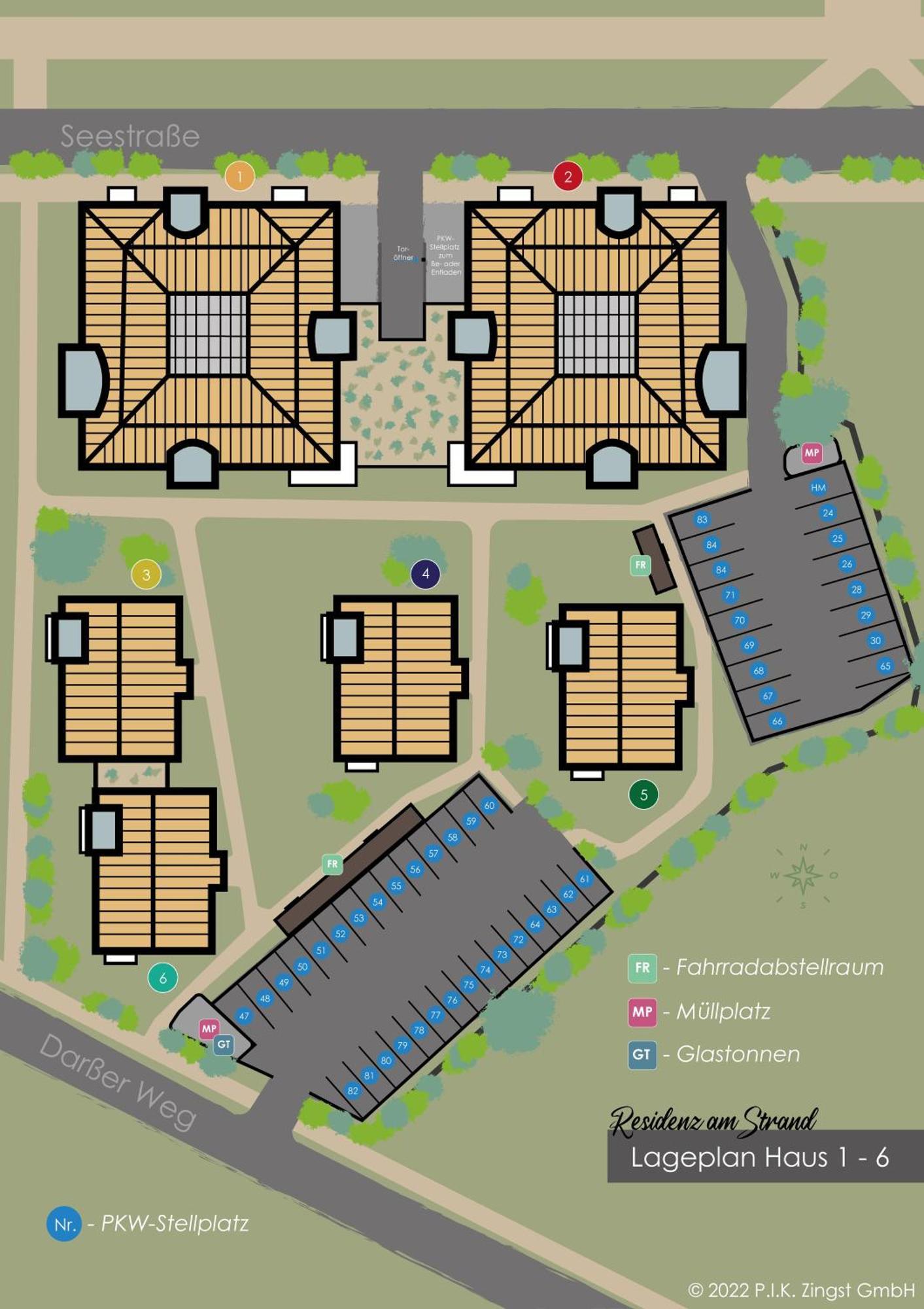 Residenz Am Strand Wohnung 1-11 Цингст Екстериор снимка